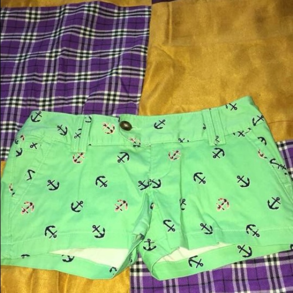 Green shorts